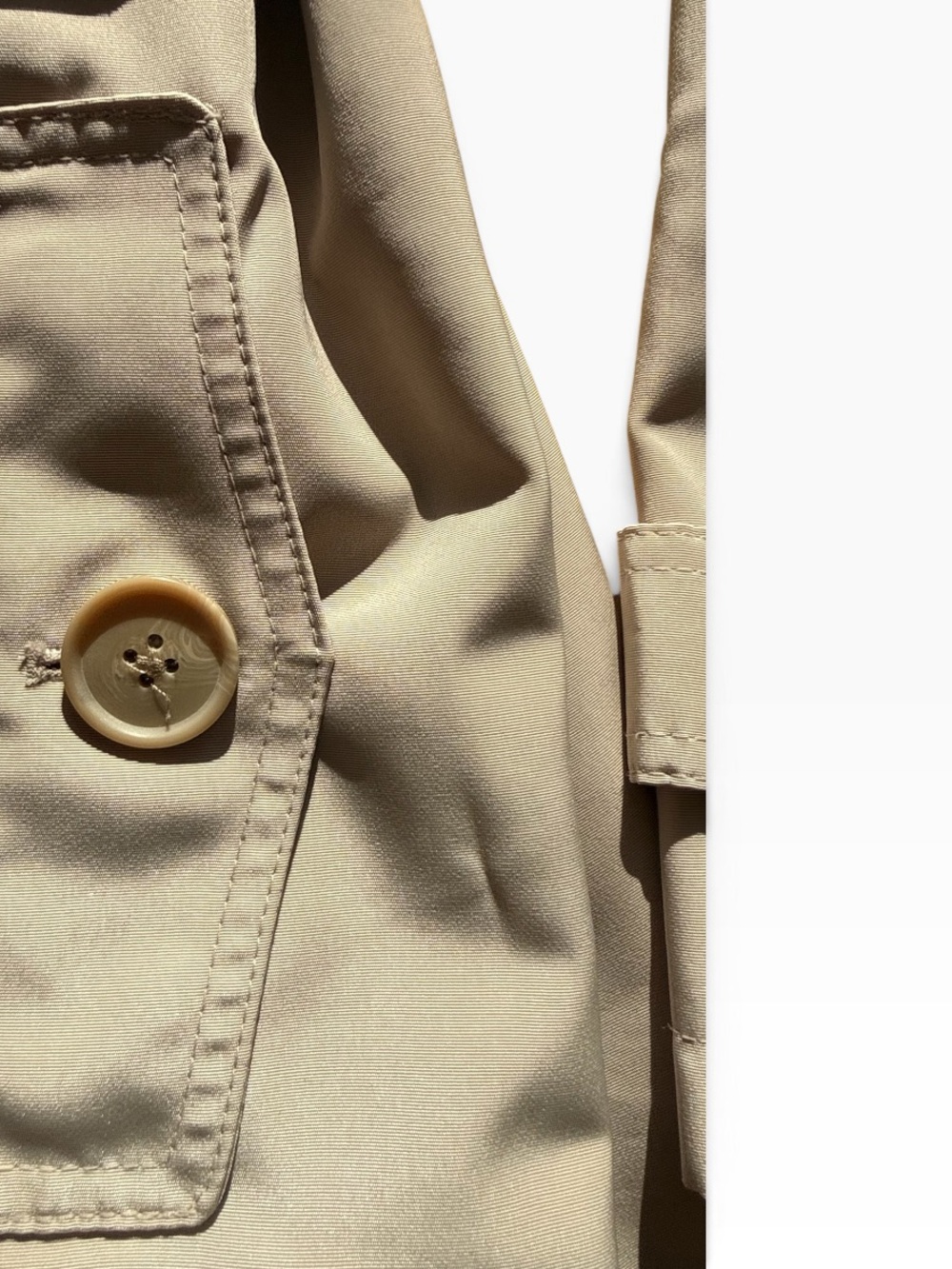 London Fog Women's Long Beige Trench Coated - Picture 4 of 9